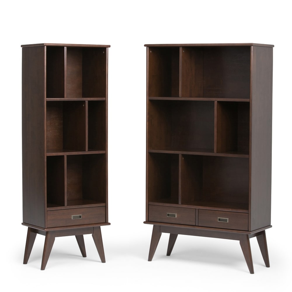 WYNDENHALL Tierney SOLID HARDWOOD 64 inch x 22 inch Mid Century Modern Bookcase and Storage Unit   22\