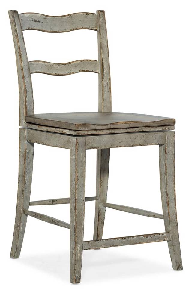 Hooker Furniture Dining Room Alfresco La Riva Ladder Back Swivel Counter Stool