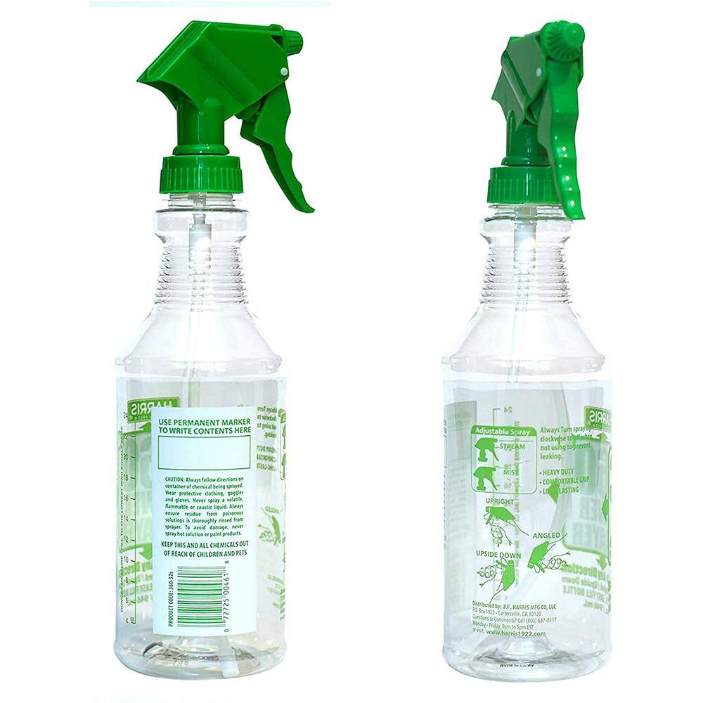 Harris 32 oz. Organic Gardening Liquid Fish Fertilizer and 360-Degree All Angle Professional Spray Bottle Value Pack FISH32-360