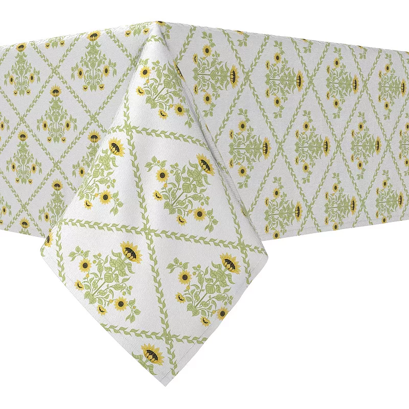 Rectangular Tablecloth， 100% Cotton， 60x120， Floral 113