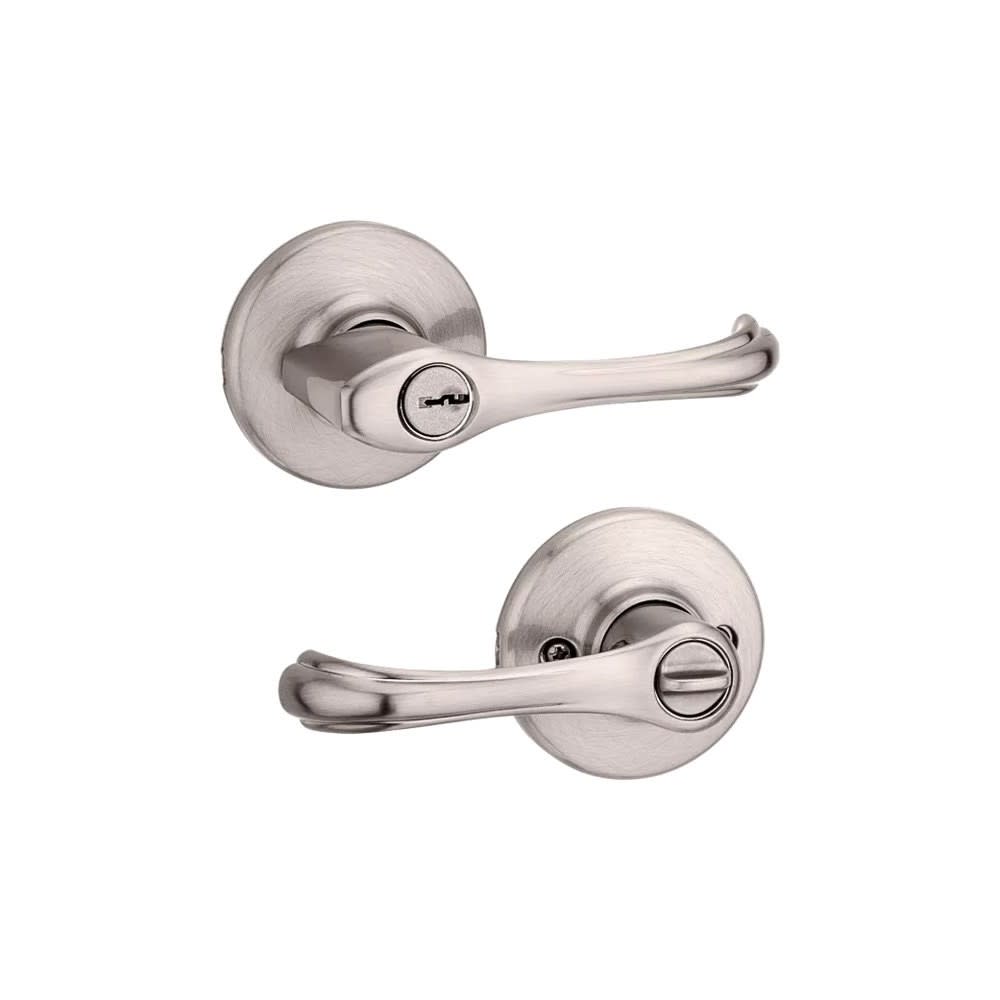 Satin Nickel Keyed Entry Dorian Lockset Door Lever