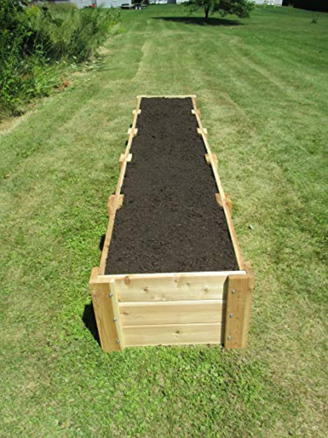 Infinite Cedar RB2x10x16.5 Deep Root Cedar Raised Garden Bed&#44; 2 ft. x 10 ft. x 16.5 in.