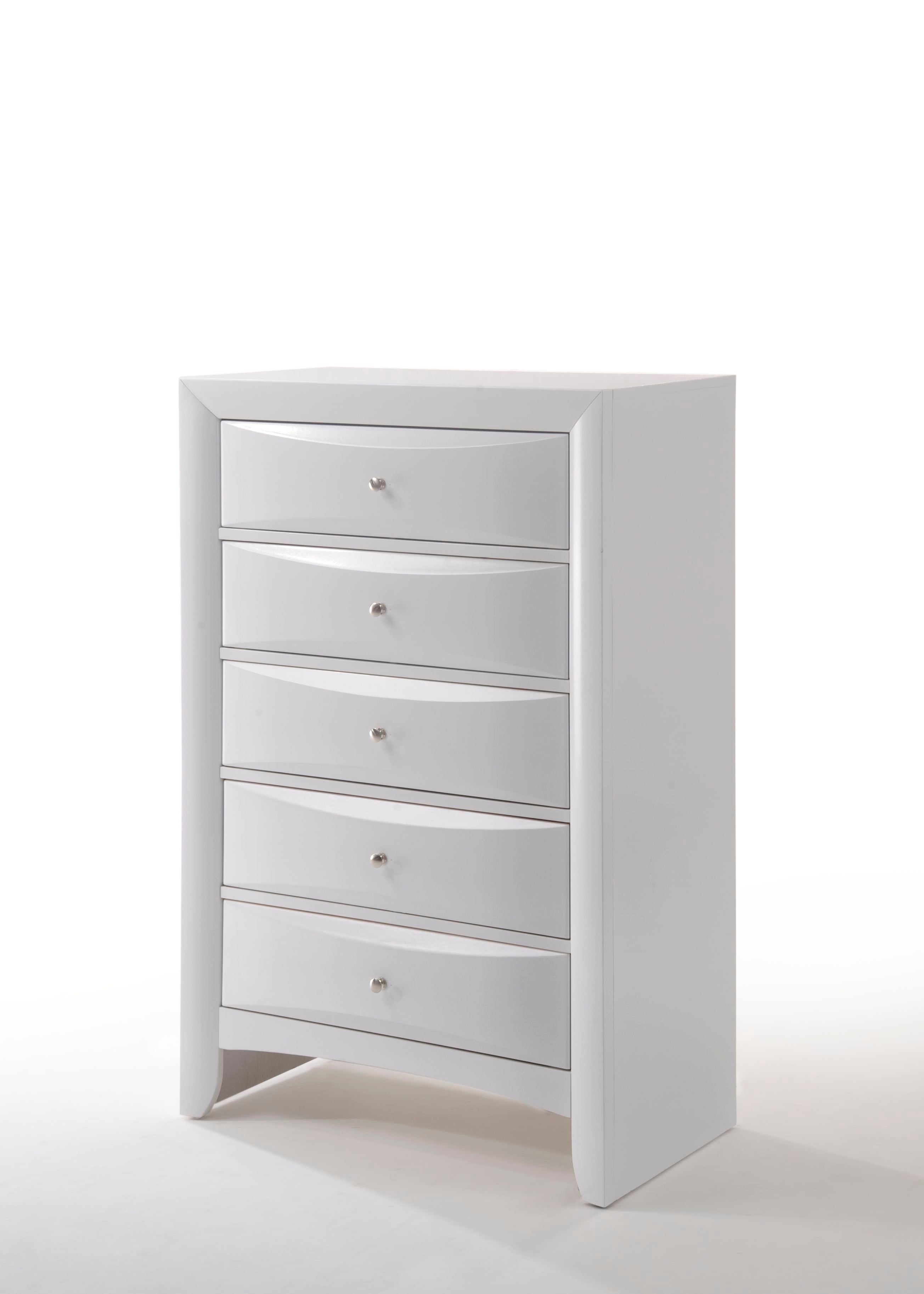 Acme Furniture Ireland White Chest with Five Drawers