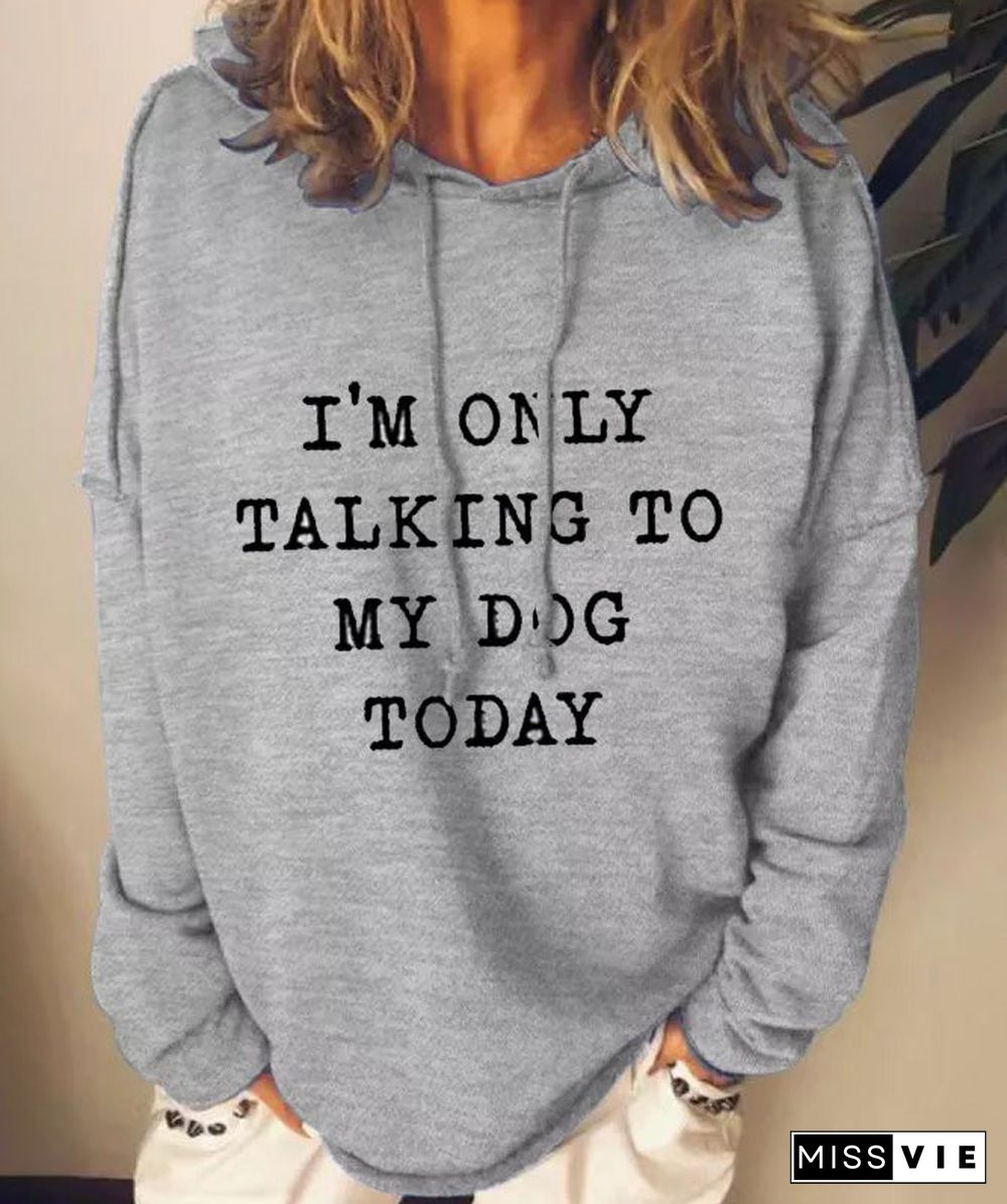 Grey Letter Long Sleeve Sweatshirt