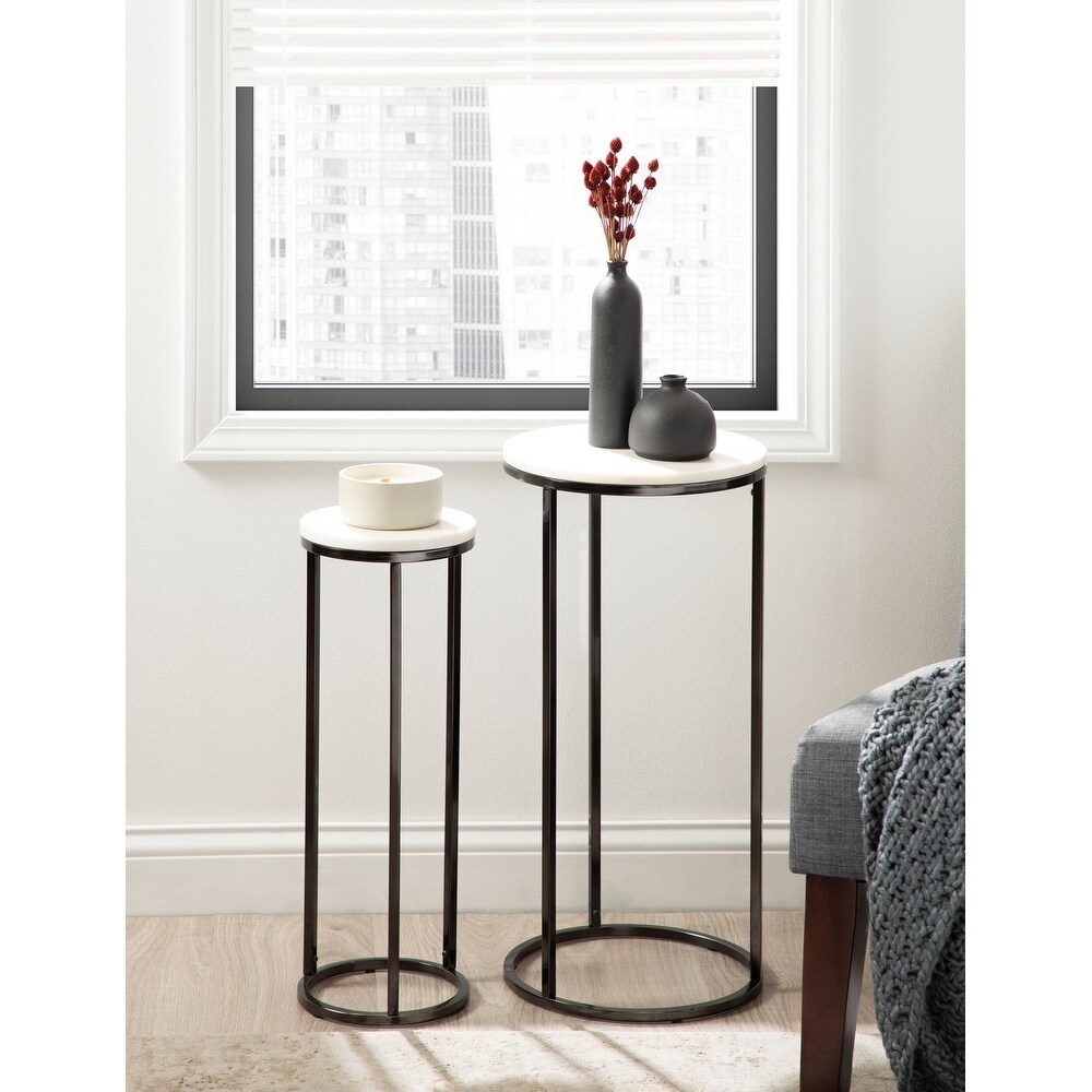 Kate and Laurel Udorie 2 Piece Nesting Table Set