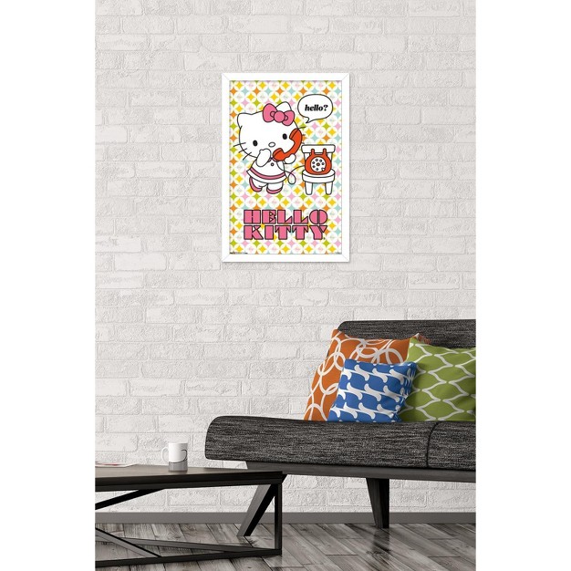 Trends International Hello Kitty Hello Framed Wall Poster Prints