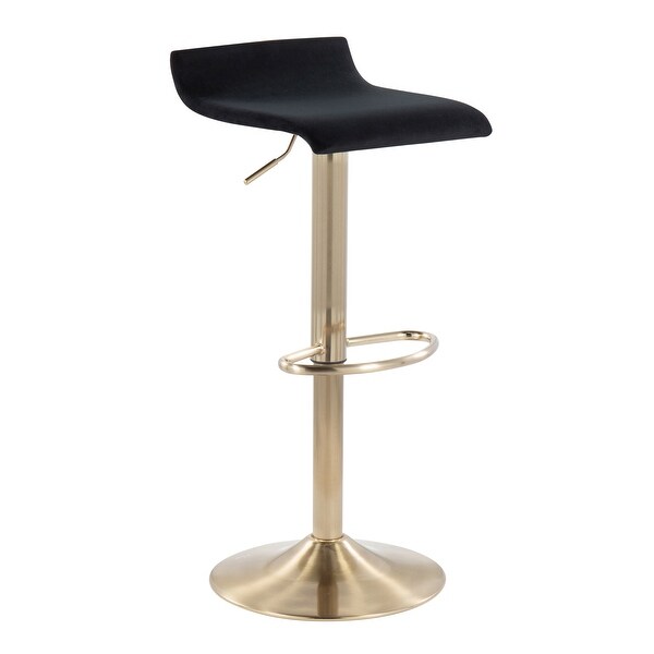 Silver Orchid Tower Ale Gold Adjustable Bar Stool - Set of 2