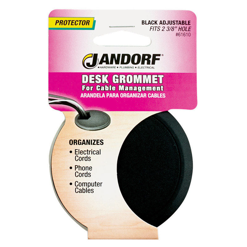 COM GROMMET ADJ BLK2-3/8