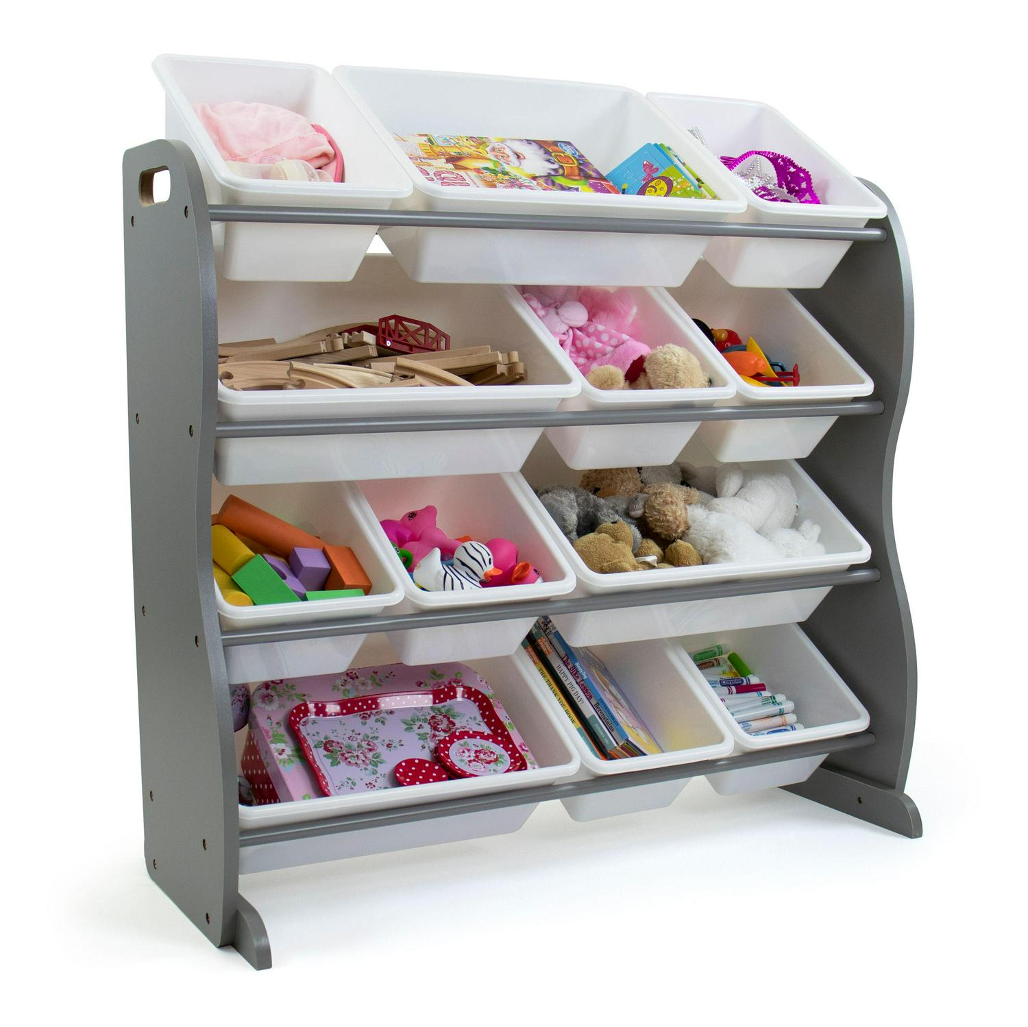 Humble Crew Toy Storage Organizer with 12 Storage Bins