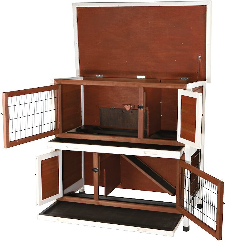 TRIXIE Natura 2-Story Rabbit Hutch