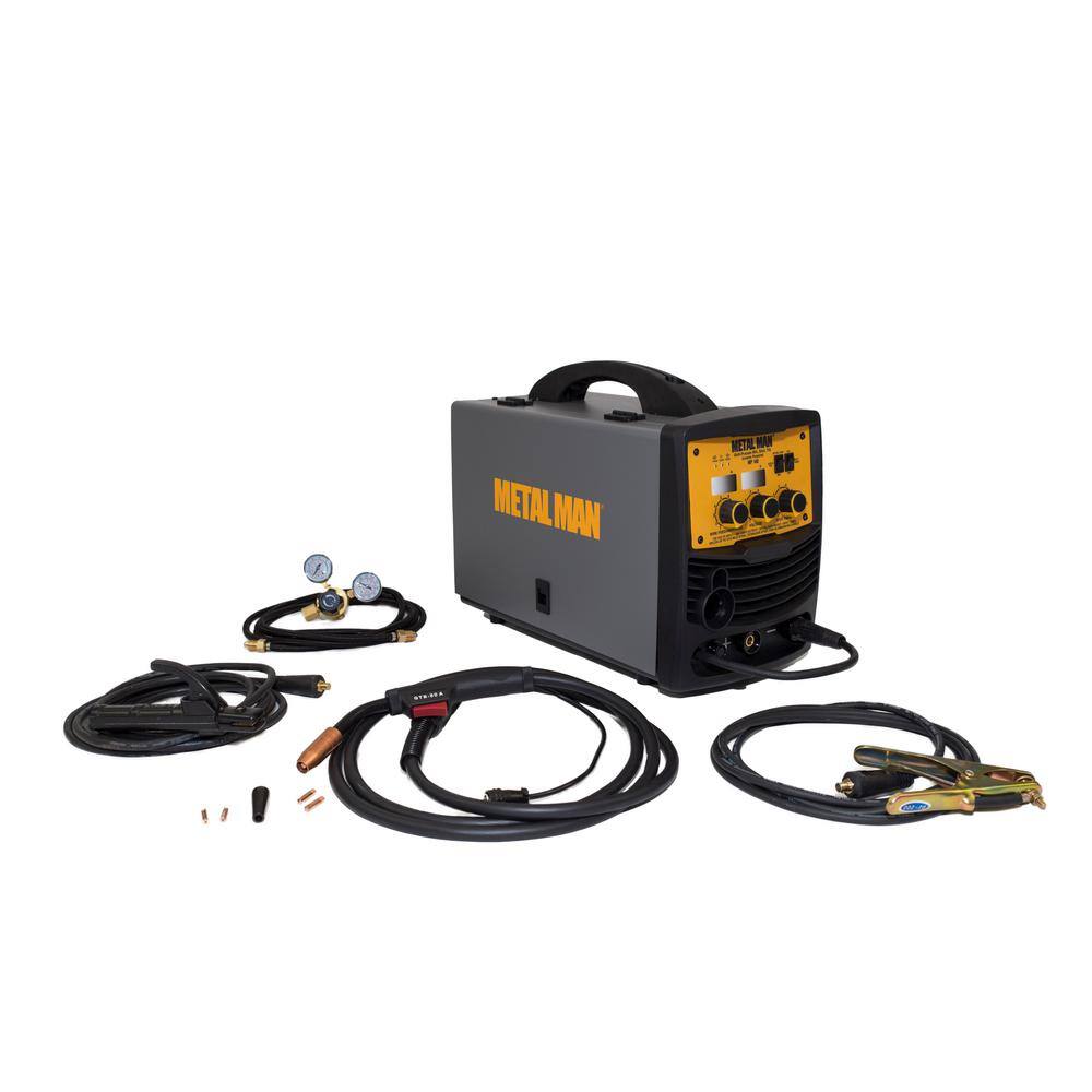 METAL MAN 140 Amp 120-Volt Input Power Inverter Mig Flux Core DC Stick Welder MP140T