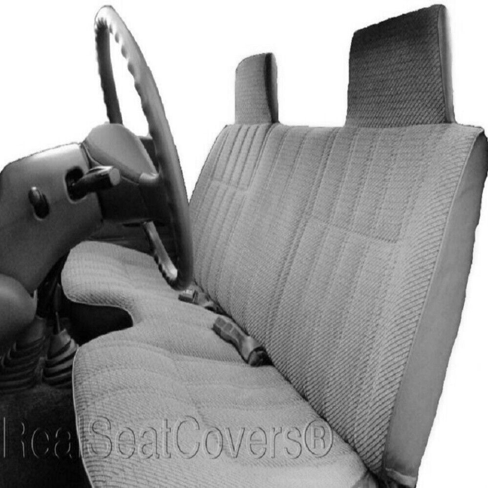 Seat Cover for Toyota Small Tacoma Large Shifter Cutout Notched Cushion Molded Headrest (Gray)