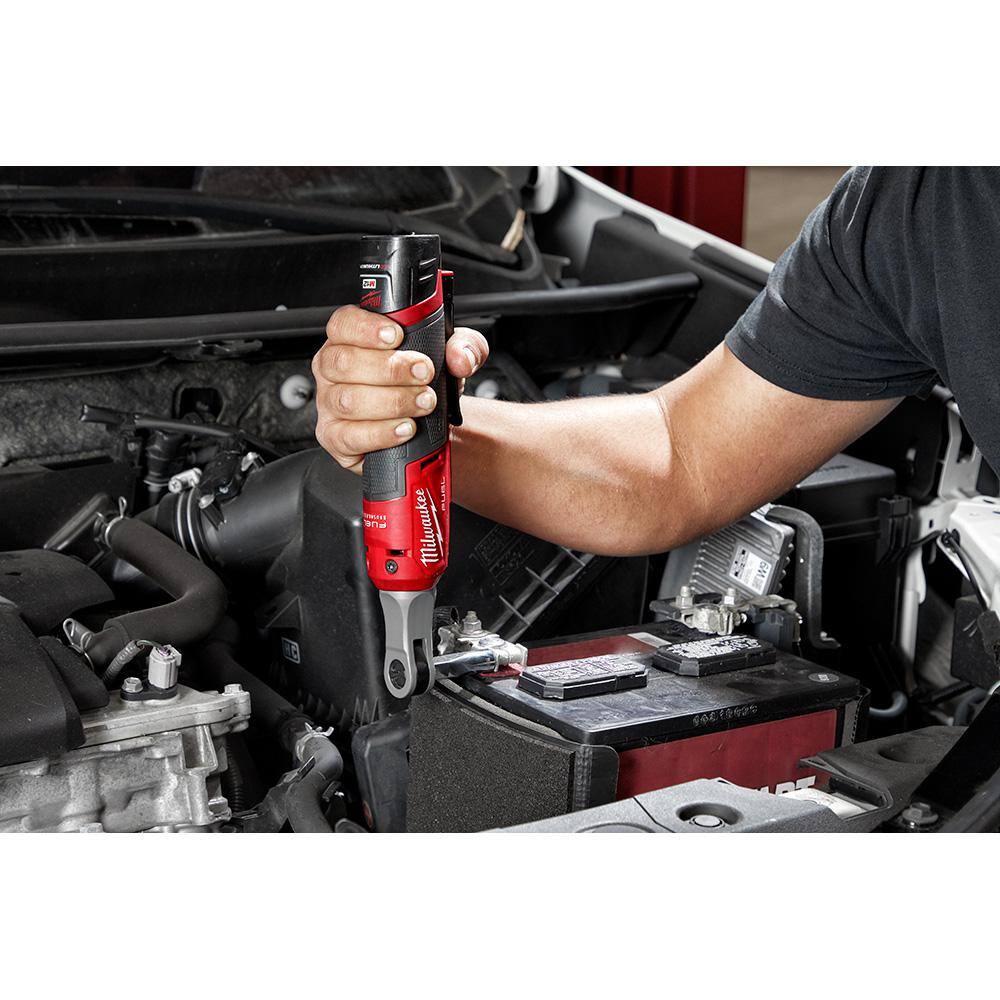 MW M12 FUEL 12V Lithium-Ion Brushless Cordless High Speed 14 in. Ratchet (Tool-Only) 2566-20