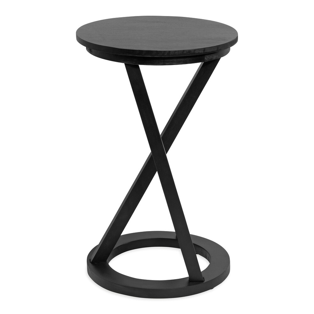 Kate and Laurel Aja Modern Wood Accent Table