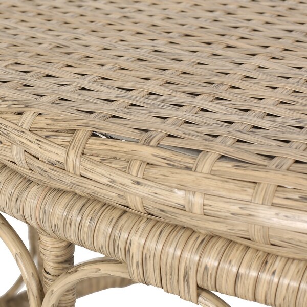 Woven Wicker Weave Coffee Table for Patio