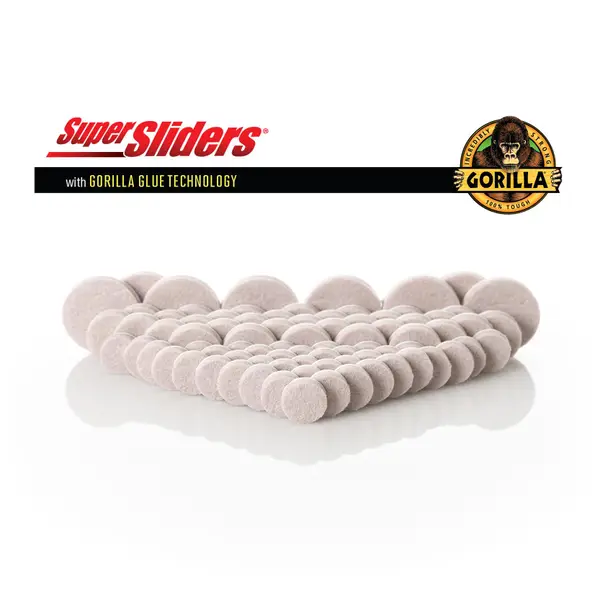 Waxman Assorted Felt Super Sliders with Gorilla Glue