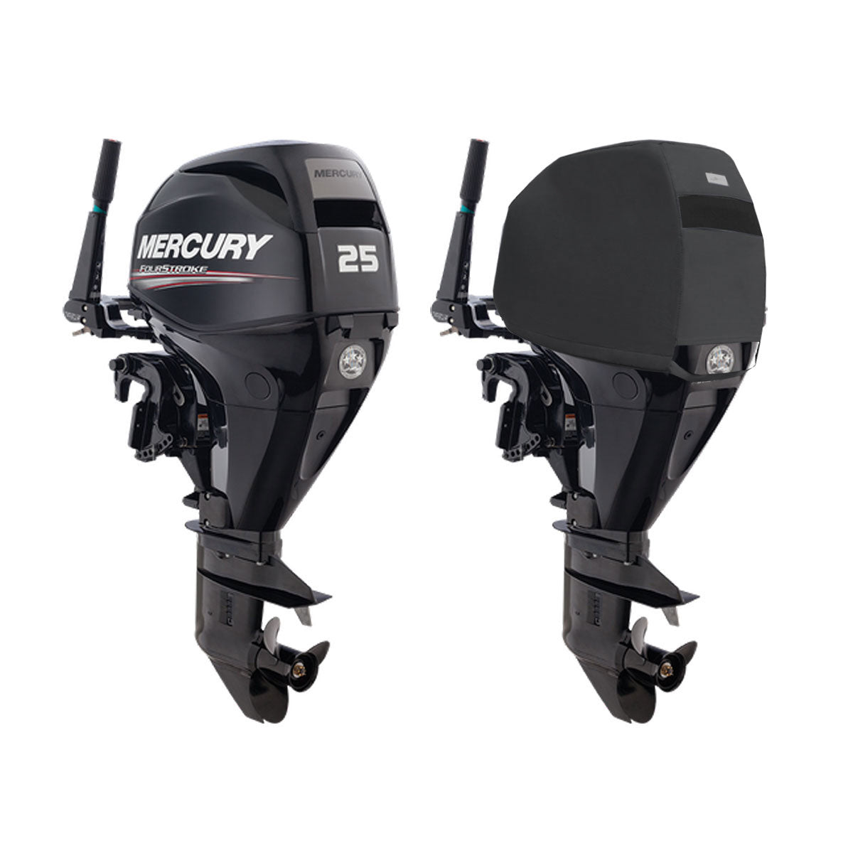 Oceansouth Heavy Duty Vented Cover for Mercury Outboard 4 Stroke 3 Cyl 526cc - 25HP， 30HP (2007-2023)