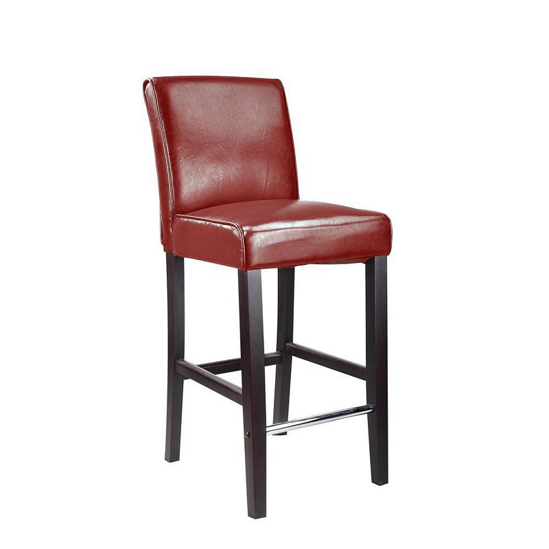 CorLiving Antonio Bar Height Barstool Bonded Leather