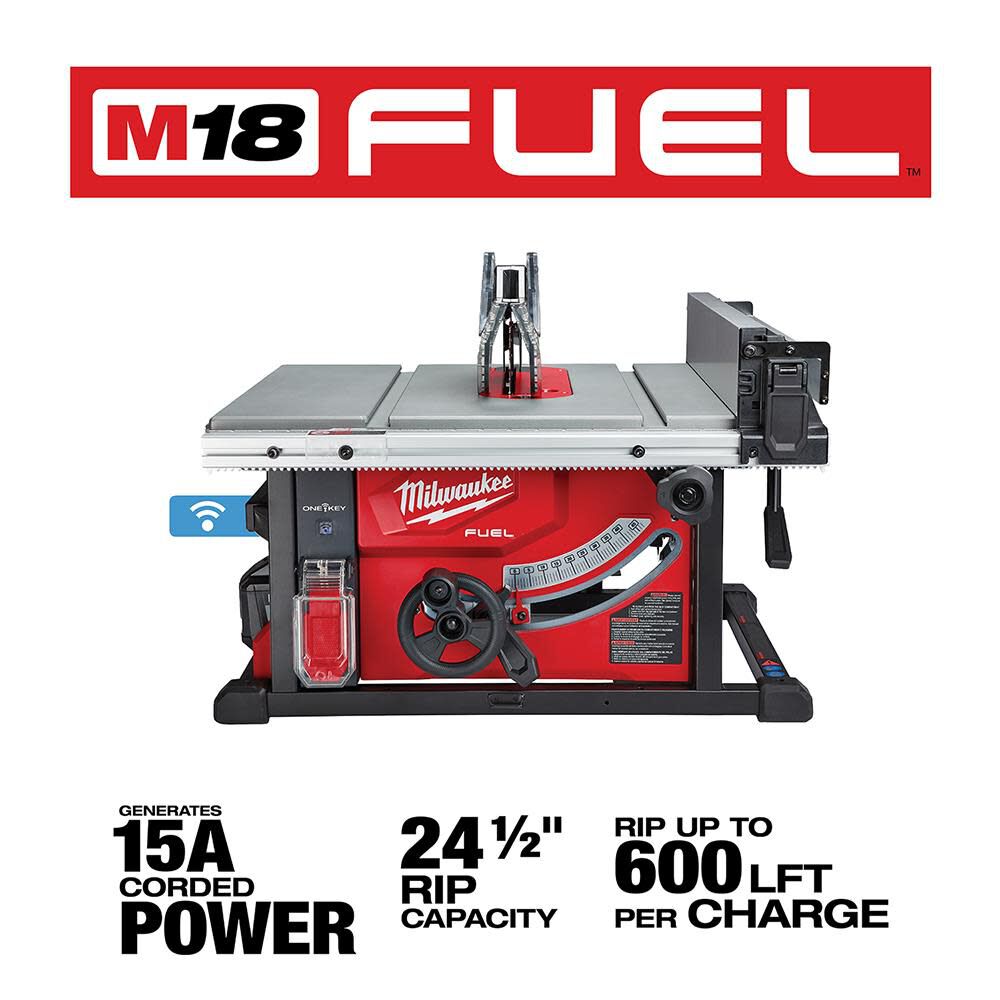 MW M18 FUEL 8-1/4 in. Table Saw with ONE-KEY Kit 2736-21HD from MW