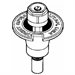 Orbit 54027 Full Circle Plastic Pop-Up Sprinkler Head with Brass Nozzle