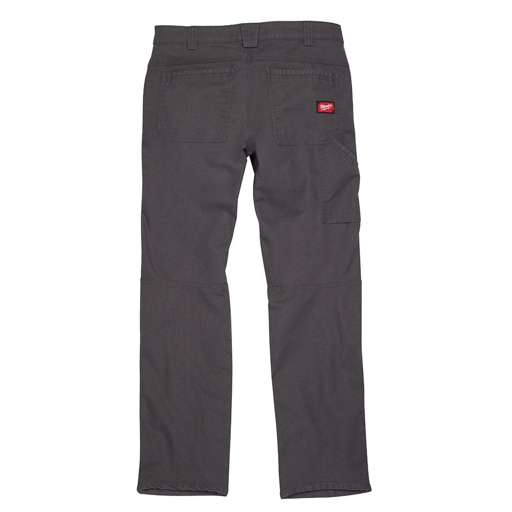 Milwaukee Work Pants Flex Heavy Duty Gray 32x 34 ;