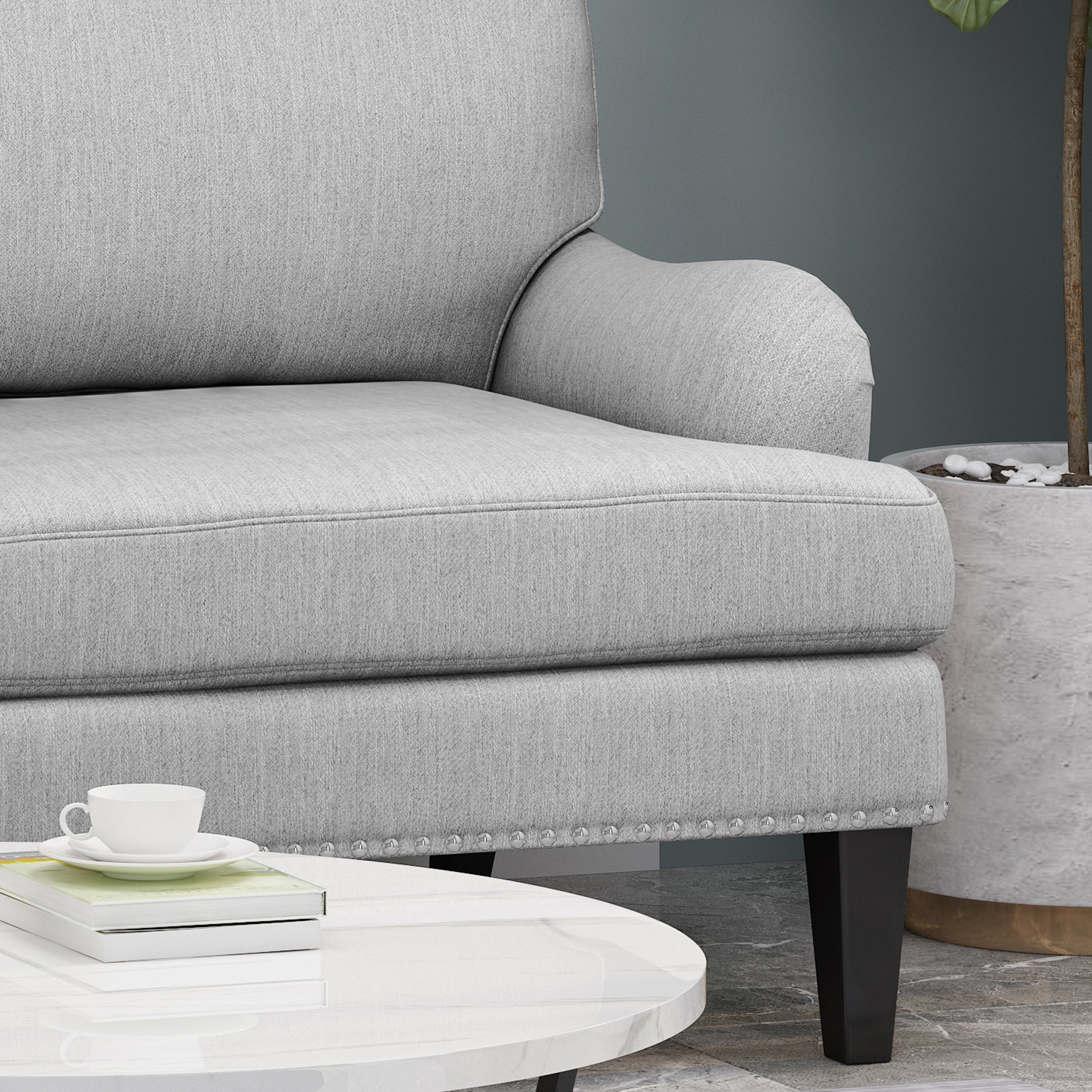 Karsyn Contemporary Fabric Loveseat