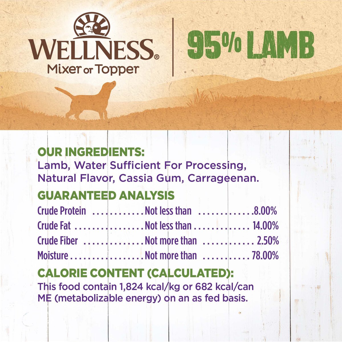 Wellness Ninety-Five Percent Lamb Grain-Free Canned Dog Food