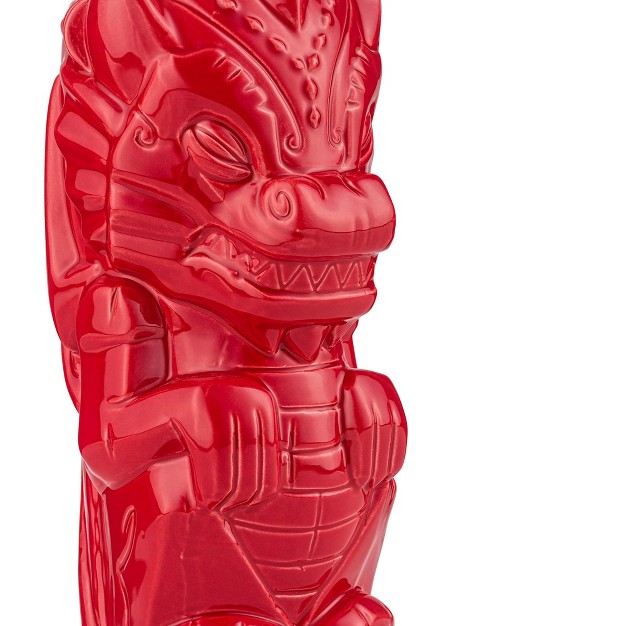 Beeline Creative Geeki Tikis Red Dragon Fantasy Mug Ceramic Tiki Style Cup Holds 17 Ounces