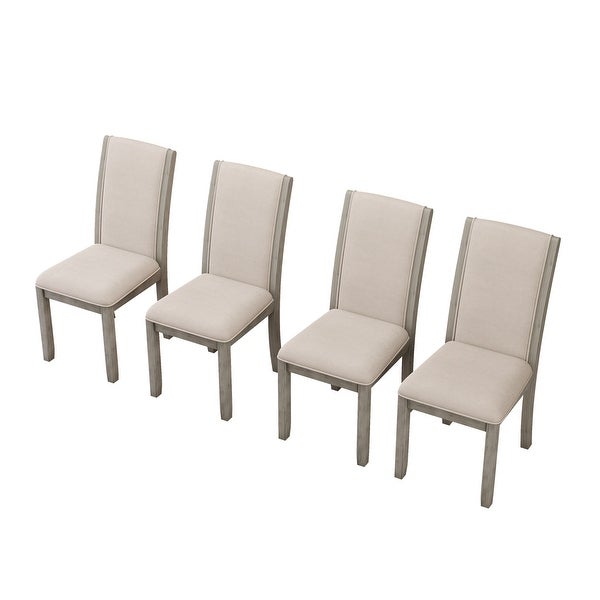 Modern 4-Piece Wood Full Back Dining Chairs