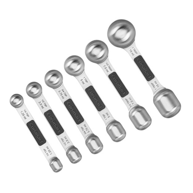 Cuisinart 6pc Stainless Steel Magnetic Measuring Spoon Set