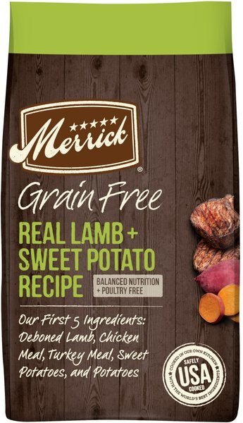 Merrick Grain-Free Dry Dog Food Real Lamb and Sweet Potato Recipe