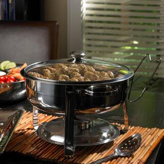 Oster Sangerfield 4.5 Qt. 6-Piece Stainless Steel Chafing Dish Set 985100937M