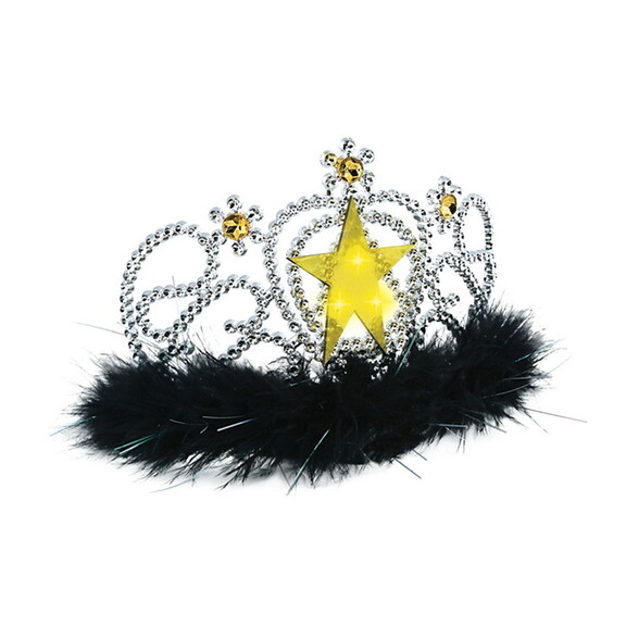 Beistle 60256 Plastic Light Up Star Tiara  w/faux ...