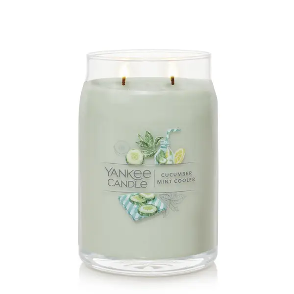 Yankee Candle 2-Wick Cucumber Mint Cooler Tumbler Candle