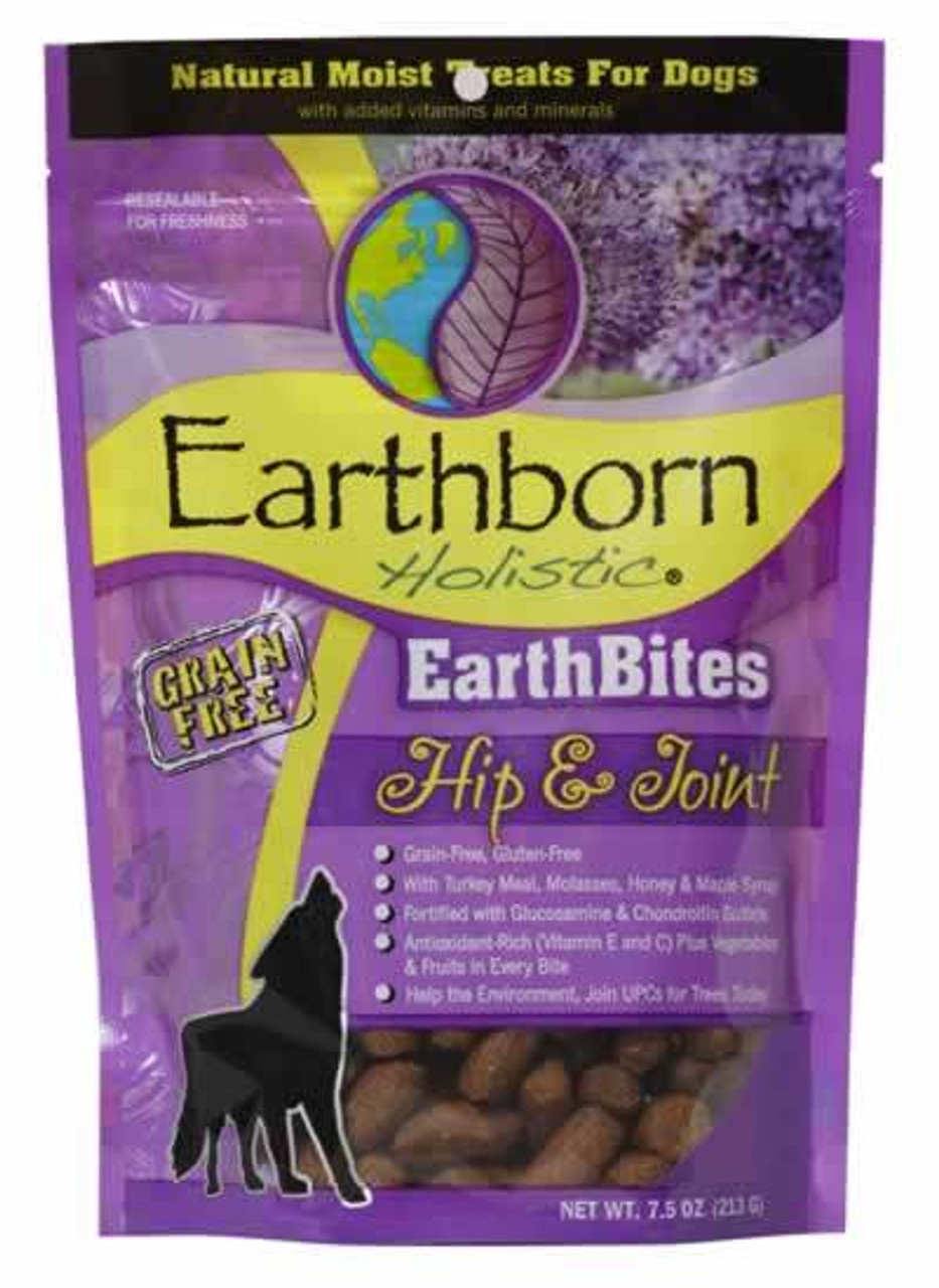 Earthborn Holistic EarthBites Hip and Joint Grain Free Moist Dog Treats