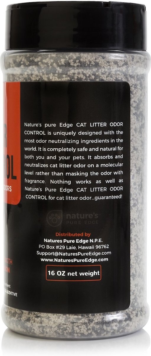 Nature's Pure Edge Cat Litter Odor Control Deodorizer， 1-lb bottle