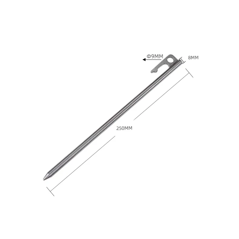 JW 121 Outdoor camping accessories high strength titanium alloy ground peg hiking titanium tent pegs Tent nails