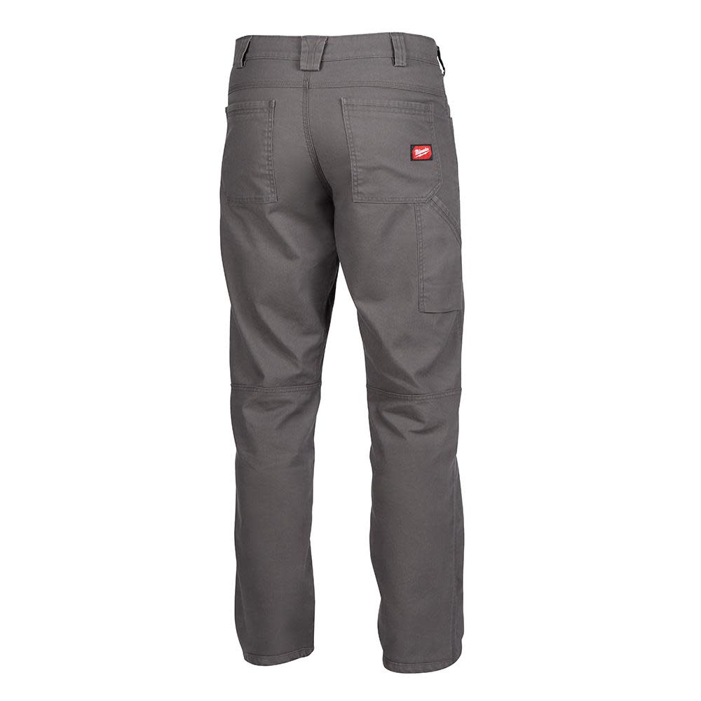 Milwaukee Work Pants Flex Heavy Duty Gray 32x 34 ;