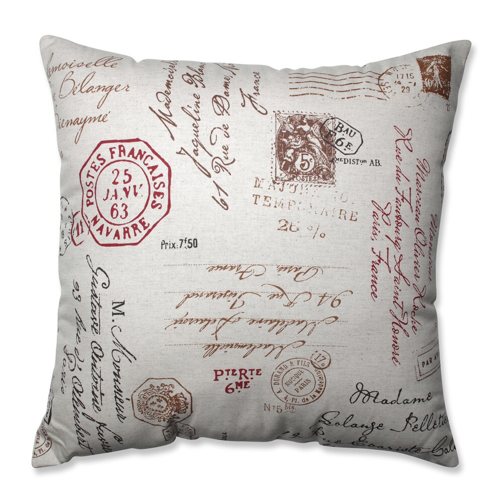 French Postale 24.5 inch Floor Pillow