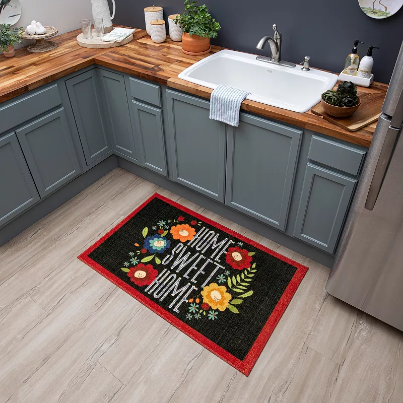 Mohawk® Home Home Sweet Home Flowers Accent Kitchen Rug