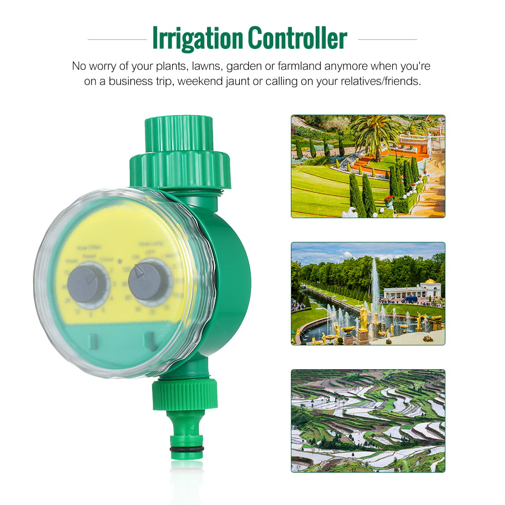 Docooler Outdoor Timed Irrigation Controller Automatic Sprinkler Controller Programmable Valve Hose Water Timer Watering Timer for Home Garden Farmland