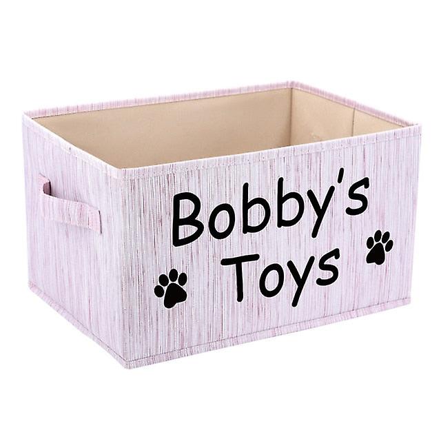 Dog toys storage basket with handle