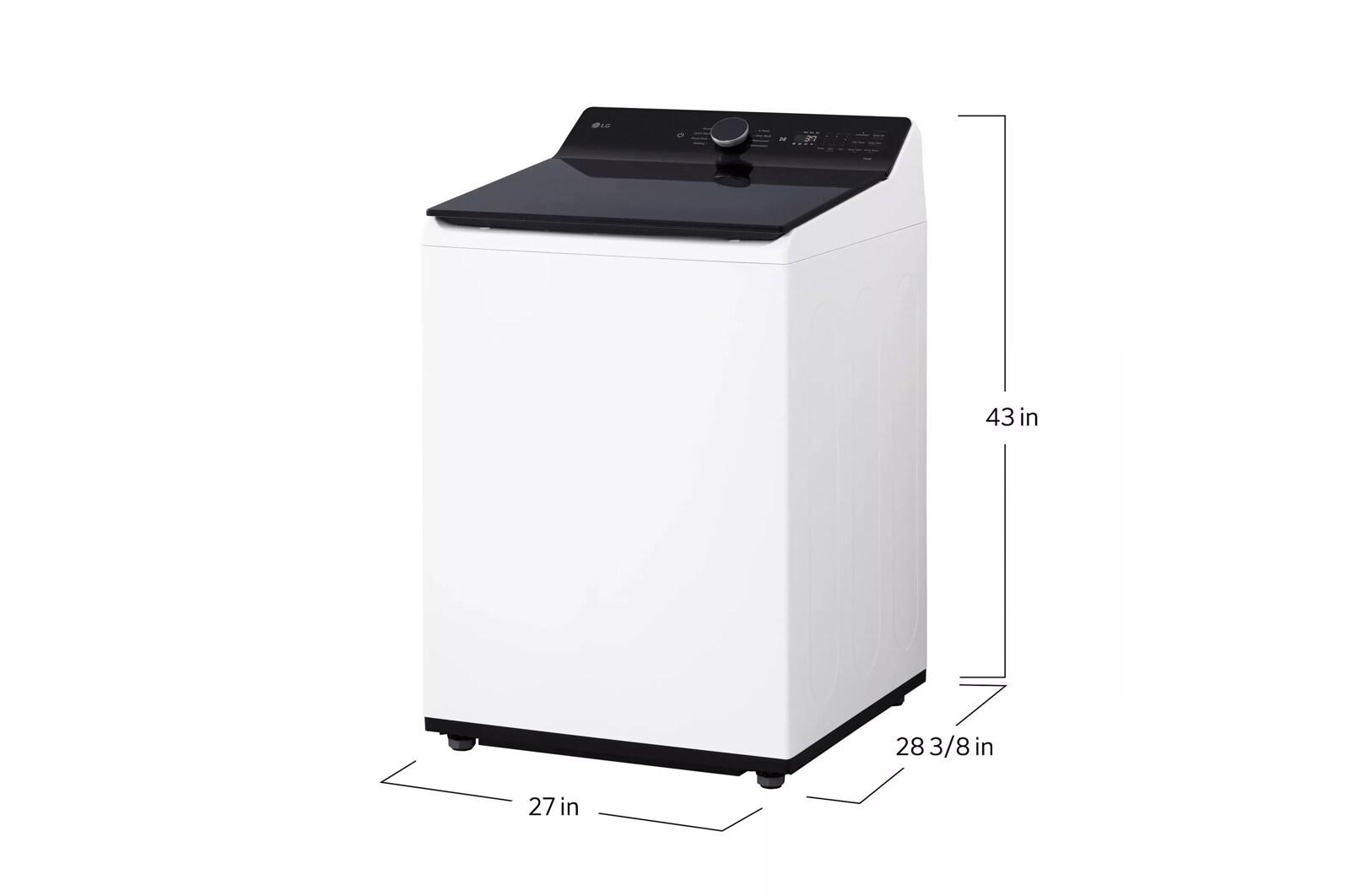 Lg WT8405CW 5.3 Cu. Ft. Mega Capacity Smart Top Load Washer With 4-Way® Agitator, Easyunload™ & Ai Sensing