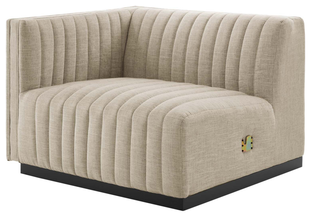 Conjure Channel Tufted Upholstered Loveseat   Transitional   Loveseats   by Modway  Houzz