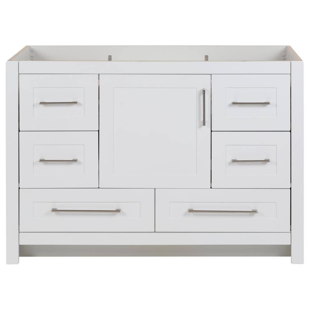 Home Decorators Collection Craye 48 in. W x 21.6 in. D x 34 in. H Bath Vanity Cabinet without Top in White CY48-WH