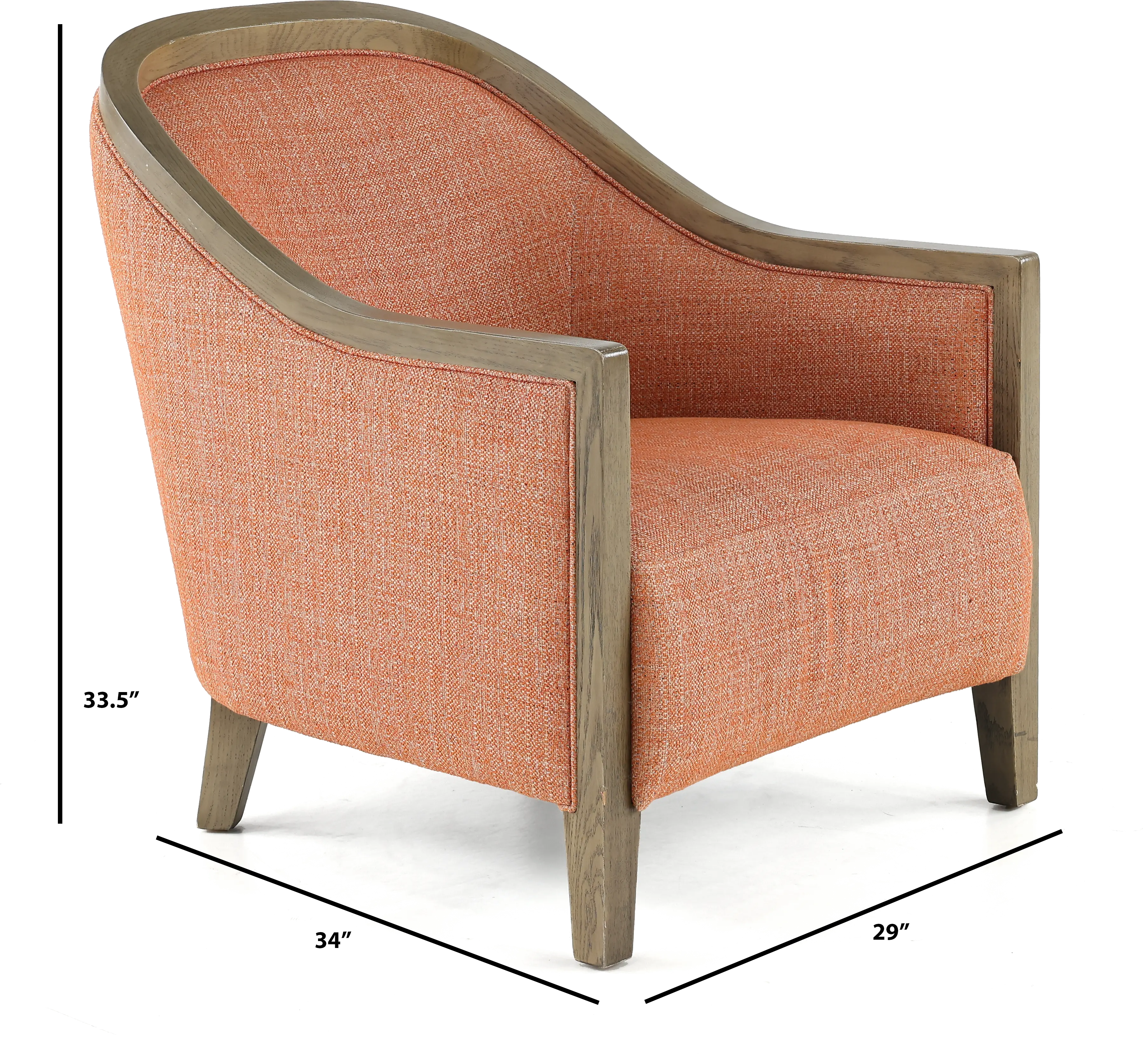 Westport Spice Orange Accent Chair