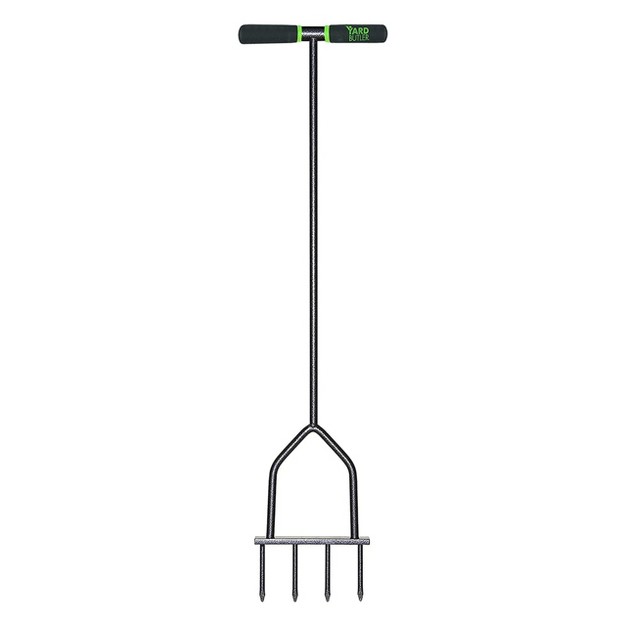 Yard Butler Im 7c Multi Spike Lawn Aerator Spike Grass Aerator Lawn Tool Manual Hand Tiller For Garden And Soil 37 Inches