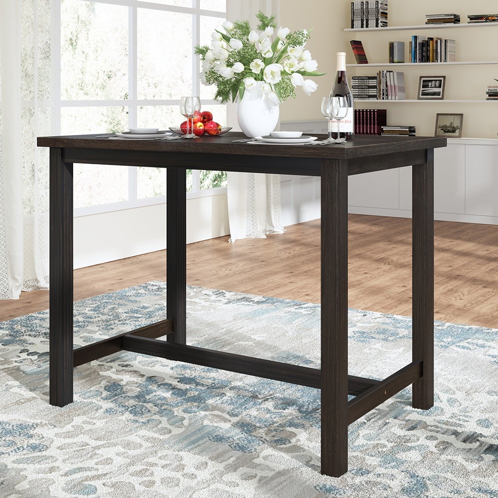 Wooden Counter Height Dining Table