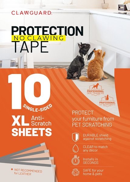 CLAWGUARD Protection Tape Durable Single-Sided Sheets Protection Barrier， 20 count， 17 X 12-in