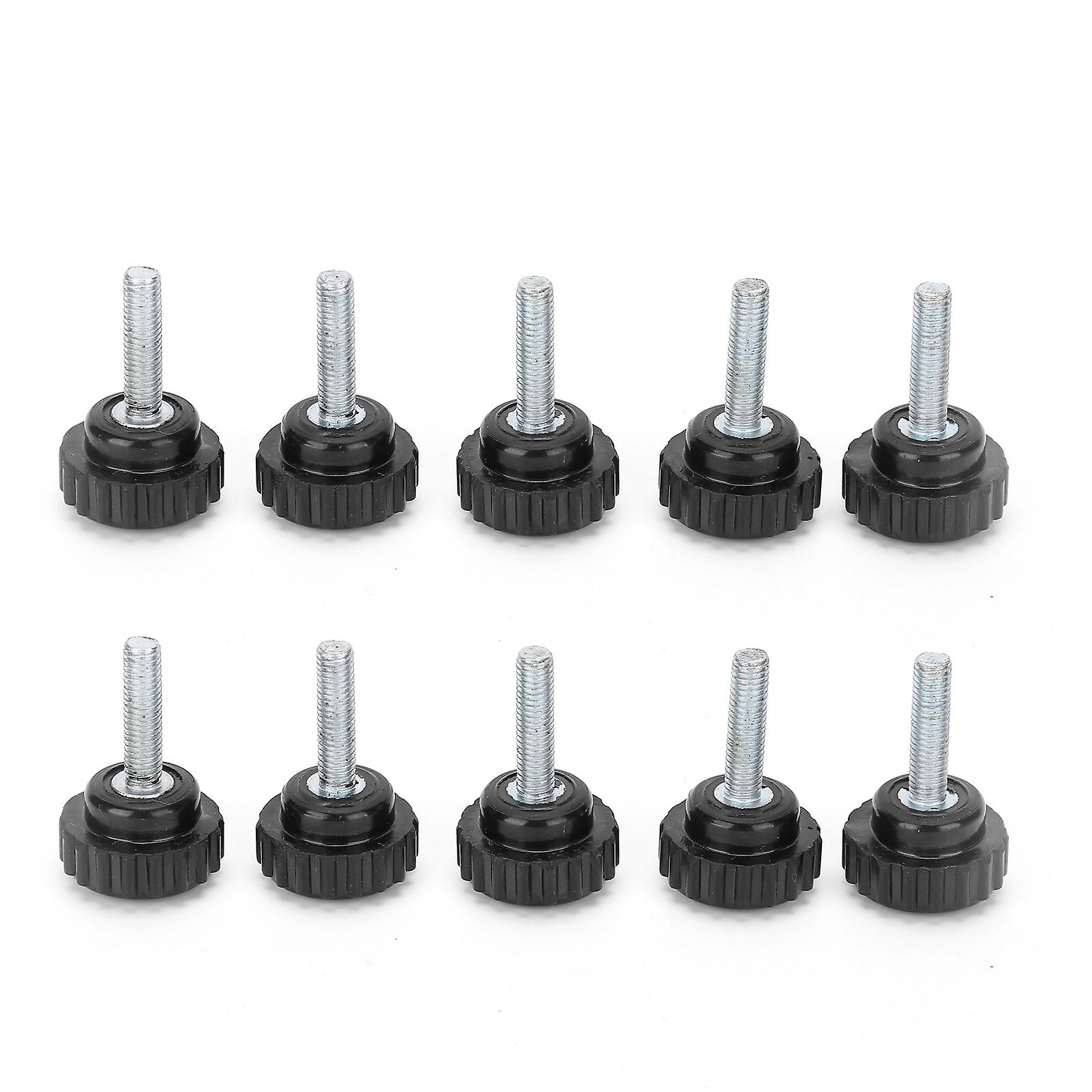 10pcs Clamping Knob Jig Bolt Lathe Hand Grip Twist Nut Straight Thread Locking Handle M5x20x20